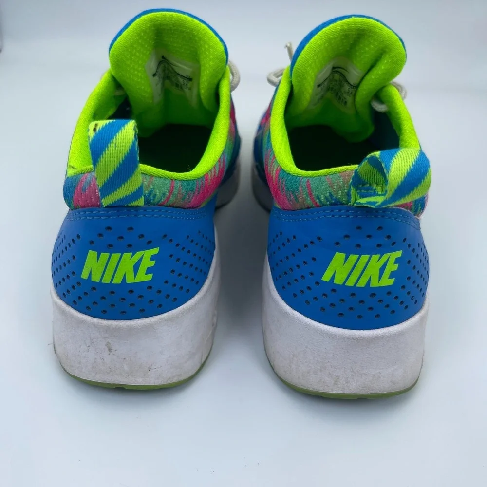 Nike Air Max Thea Print GS Running Sneakers 6Y Photo Blue/Electric Green